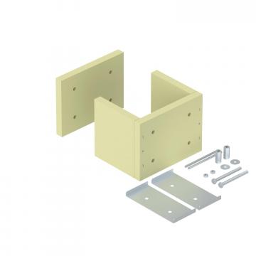 Strain relief on four sides, empty housing, internal height 175 mm