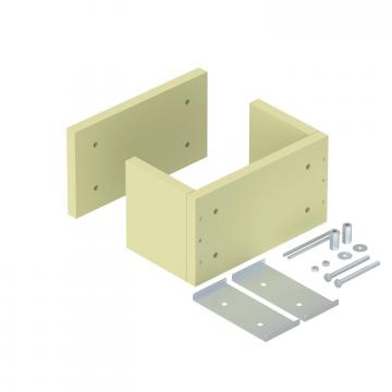 Strain relief on four sides, empty housing, internal height 175 mm