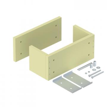 Strain relief on four sides, empty housing, internal height 175 mm