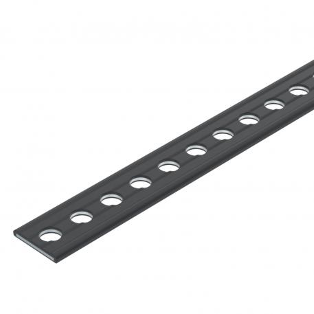 Perforated steel strap, plastic-coated 9 | 13,5 x 2 | 5.1 | Black