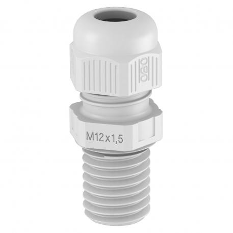 Cable gland, metric thread, long, light grey  |  | M20 x 1,5 | no | Light grey; RAL 7035