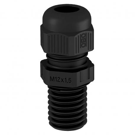 Cable gland, long metric thread, black  |  | M20 x 1,5 | no | Black