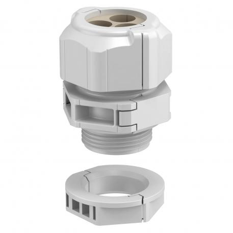 Separable cable gland, sealing insert, multiple, light grey