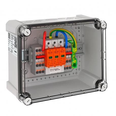 Generator connection box, type 1 + 2, for 4 strings