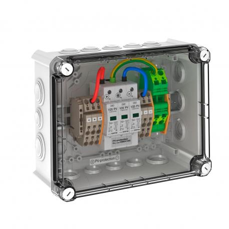 PV system solution, type 2, for inverter with 1 MPP tracker, 1,000 V DC 