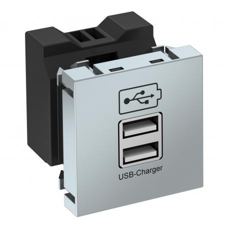 USB-laadija alumiiniumlakitud