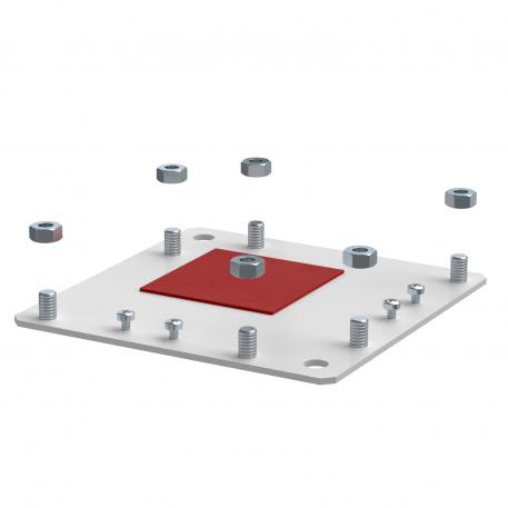 Lock plate for flat angle Pure white; RAL 9010